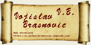 Vojislav Brašnović vizit kartica